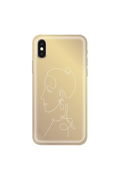 APPLE - iPhone XS Max - Soft Clear Case - Golden Lady