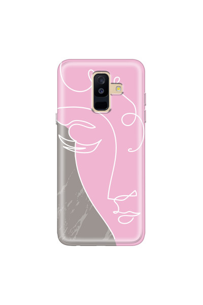 SAMSUNG - Galaxy A6 Plus 2018 - Soft Clear Case - Miss Pink