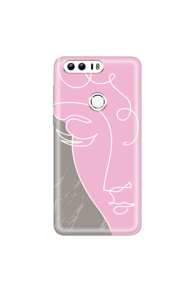 HONOR - Honor 8 - Soft Clear Case - Miss Pink
