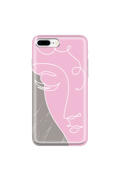 APPLE - iPhone 7 Plus - Soft Clear Case - Miss Pink