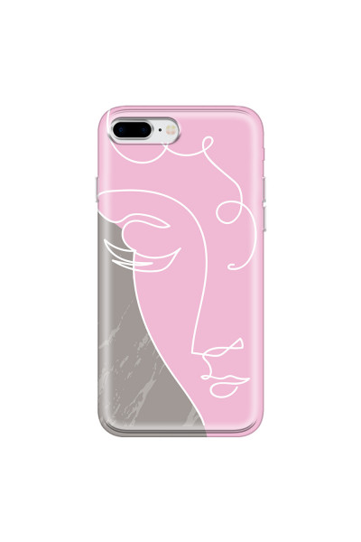 APPLE - iPhone 8 Plus - Soft Clear Case - Miss Pink