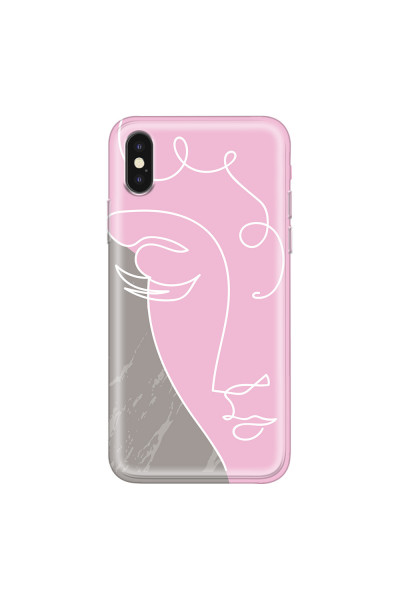 APPLE - iPhone XS Max - Soft Clear Case - Miss Pink