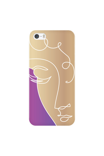 APPLE - iPhone 5S/SE - 3D Snap Case - Miss Rose Gold