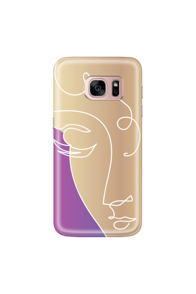 SAMSUNG - Galaxy S7 - Soft Clear Case - Miss Rose Gold