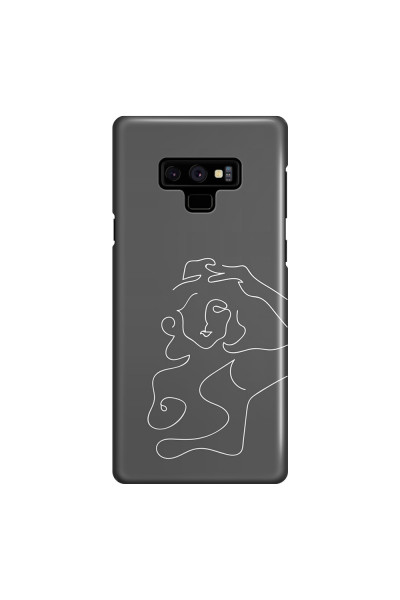 SAMSUNG - Galaxy Note 9 - 3D Snap Case - Grey Silhouette