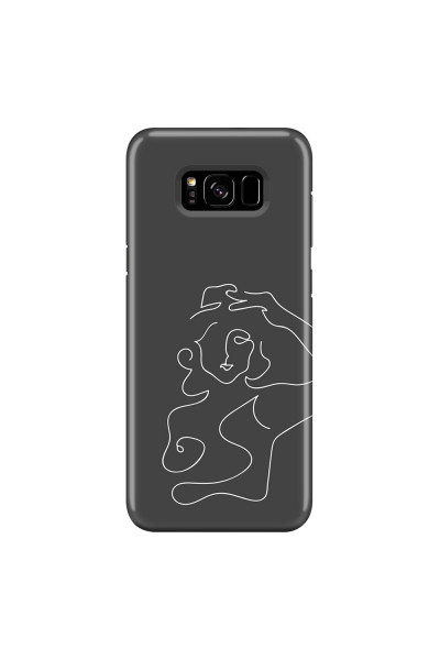 SAMSUNG - Galaxy S8 Plus - 3D Snap Case - Grey Silhouette
