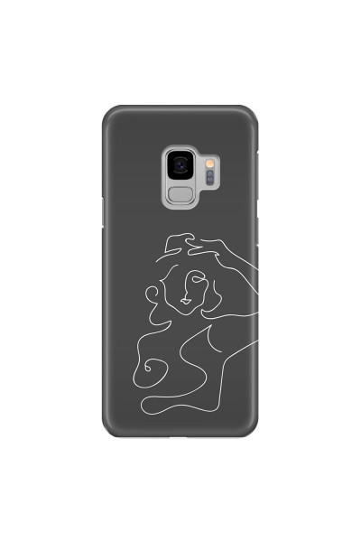 SAMSUNG - Galaxy S9 - 3D Snap Case - Grey Silhouette