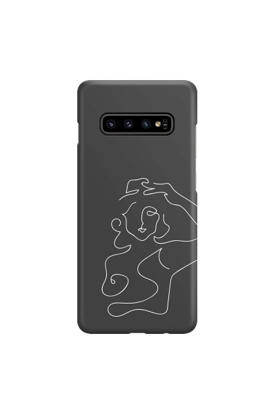 SAMSUNG - Galaxy S10 - 3D Snap Case - Grey Silhouette
