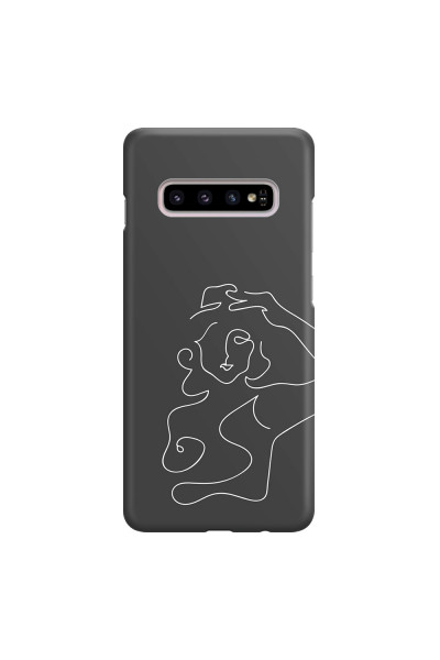 SAMSUNG - Galaxy S10 Plus - 3D Snap Case - Grey Silhouette