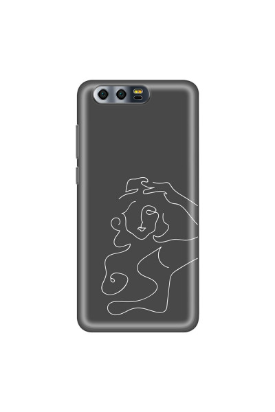 HONOR - Honor 9 - Soft Clear Case - Grey Silhouette