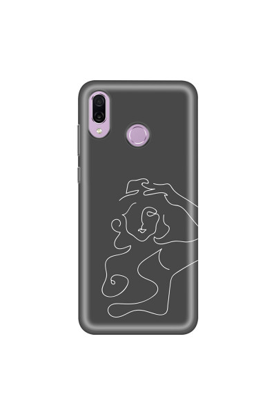 HONOR - Honor Play - Soft Clear Case - Grey Silhouette