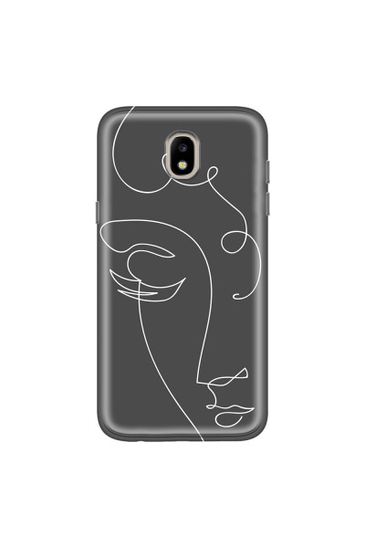SAMSUNG - Galaxy J3 2017 - Soft Clear Case - Light Portrait in Picasso Style
