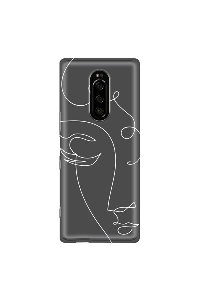 SONY - Sony Xperia 1 - Soft Clear Case - Light Portrait in Picasso Style