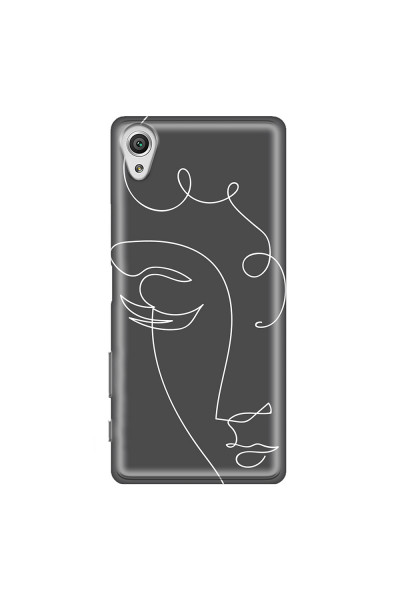 SONY - Sony Xperia XA1 - Soft Clear Case - Light Portrait in Picasso Style