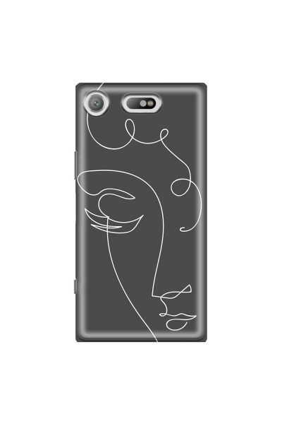 SONY - Sony Xperia XZ1 Compact - Soft Clear Case - Light Portrait in Picasso Style