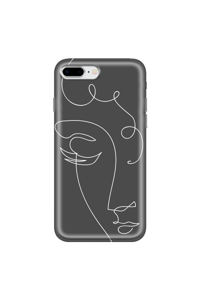 APPLE - iPhone 8 Plus - Soft Clear Case - Light Portrait in Picasso Style