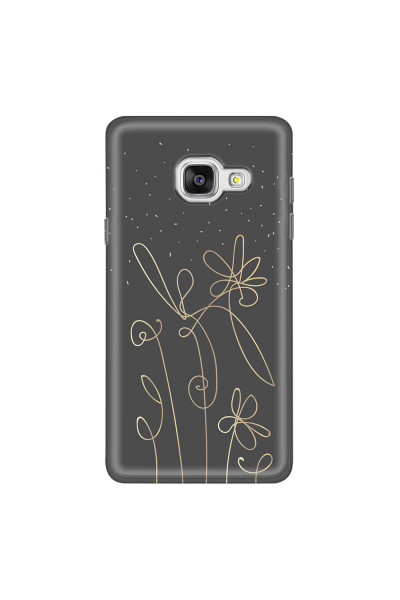 SAMSUNG - Galaxy A3 2017 - Soft Clear Case - Midnight Flowers