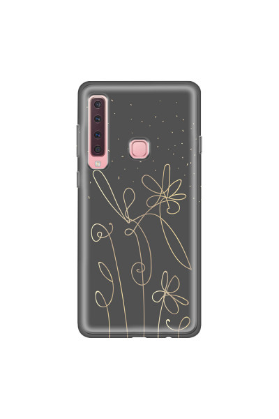SAMSUNG - Galaxy A9 2018 - Soft Clear Case - Midnight Flowers