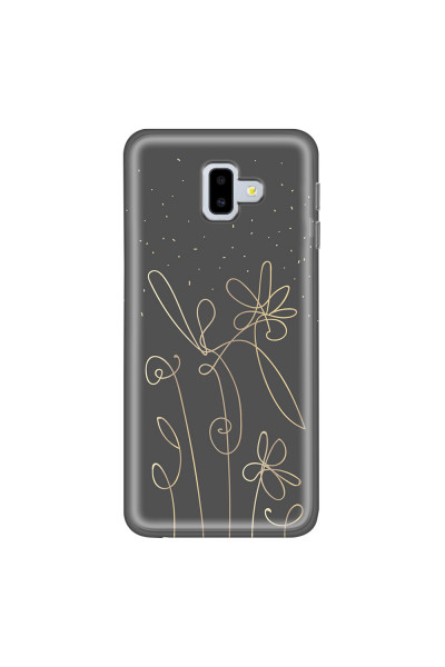 SAMSUNG - Galaxy J6 Plus 2018 - Soft Clear Case - Midnight Flowers