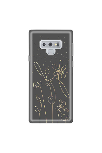 SAMSUNG - Galaxy Note 9 - Soft Clear Case - Midnight Flowers