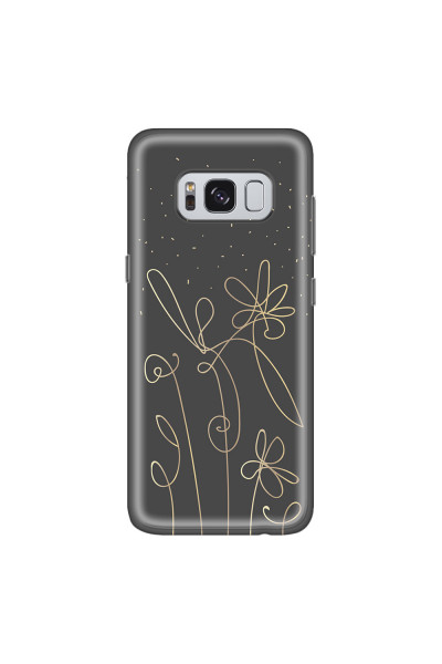 SAMSUNG - Galaxy S8 Plus - Soft Clear Case - Midnight Flowers