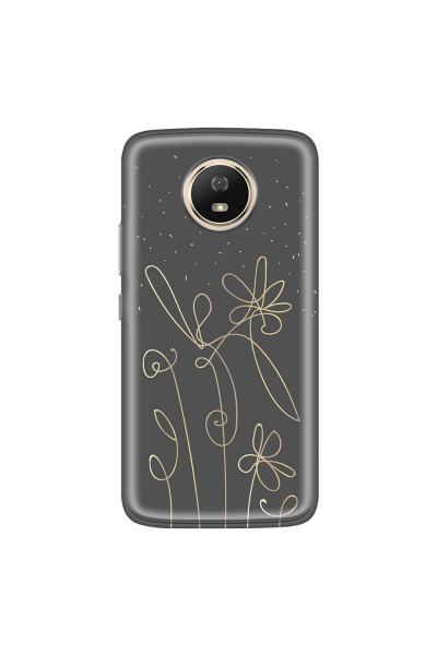 MOTOROLA by LENOVO - Moto G5s - Soft Clear Case - Midnight Flowers