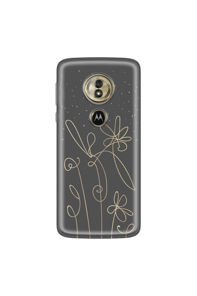 MOTOROLA by LENOVO - Moto G6 Play - Soft Clear Case - Midnight Flowers
