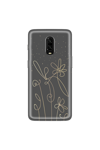 ONEPLUS - OnePlus 6T - Soft Clear Case - Midnight Flowers