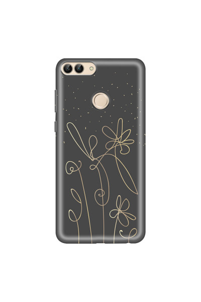 HUAWEI - P Smart 2018 - Soft Clear Case - Midnight Flowers