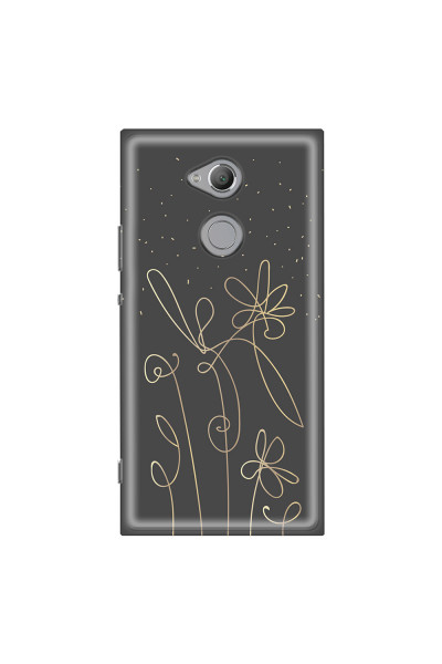 SONY - Sony Xperia XA2 Ultra - Soft Clear Case - Midnight Flowers