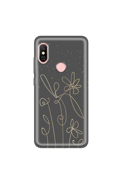 XIAOMI - Redmi Note 6 Pro - Soft Clear Case - Midnight Flowers