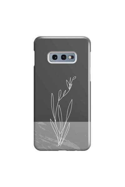 SAMSUNG - Galaxy S10e - 3D Snap Case - Dark Grey Marble Flower