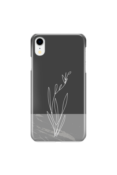 APPLE - iPhone XR - 3D Snap Case - Dark Grey Marble Flower