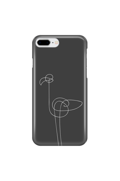 APPLE - iPhone 8 Plus - 3D Snap Case - Flamingo Drawing
