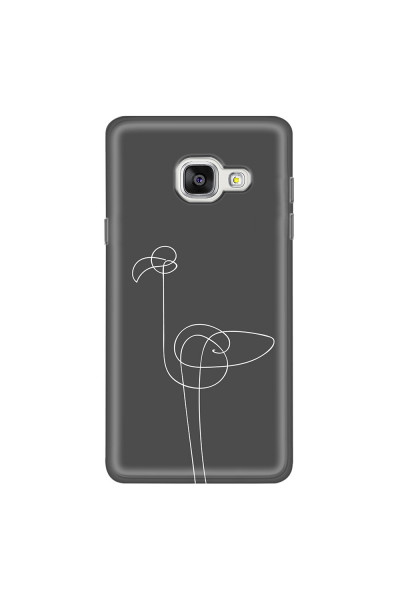 SAMSUNG - Galaxy A3 2017 - Soft Clear Case - Flamingo Drawing