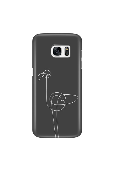 SAMSUNG - Galaxy S7 Edge - 3D Snap Case - Flamingo Drawing