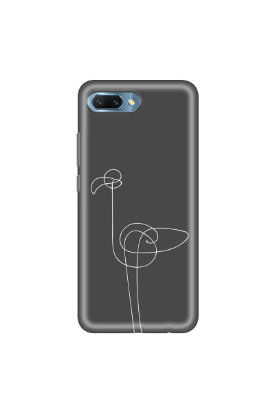 HONOR - Honor 10 - Soft Clear Case - Flamingo Drawing