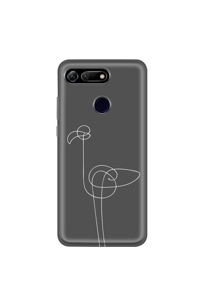 HONOR - Honor View 20 - Soft Clear Case - Flamingo Drawing
