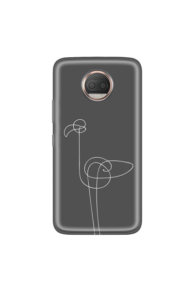 MOTOROLA by LENOVO - Moto G5s Plus - Soft Clear Case - Flamingo Drawing