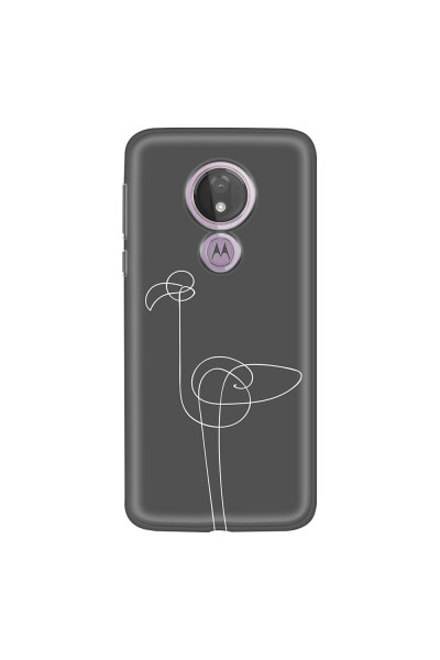 MOTOROLA by LENOVO - Moto G7 Power - Soft Clear Case - Flamingo Drawing
