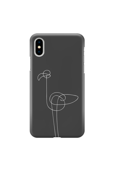 APPLE - iPhone X - 3D Snap Case - Flamingo Drawing