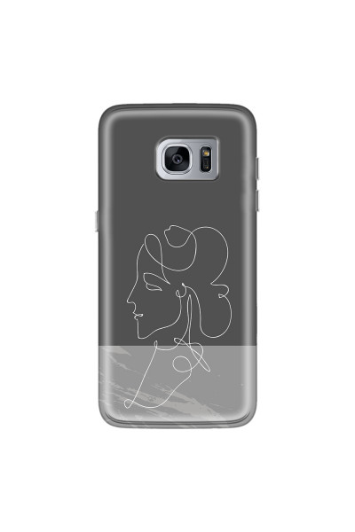 SAMSUNG - Galaxy S7 Edge - Soft Clear Case - Miss Marble