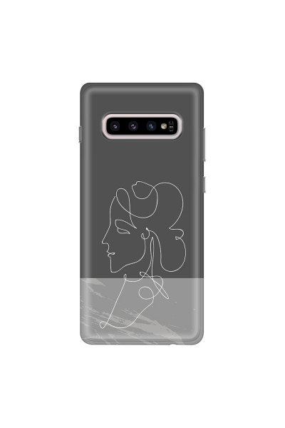 SAMSUNG - Galaxy S10 - Soft Clear Case - Miss Marble