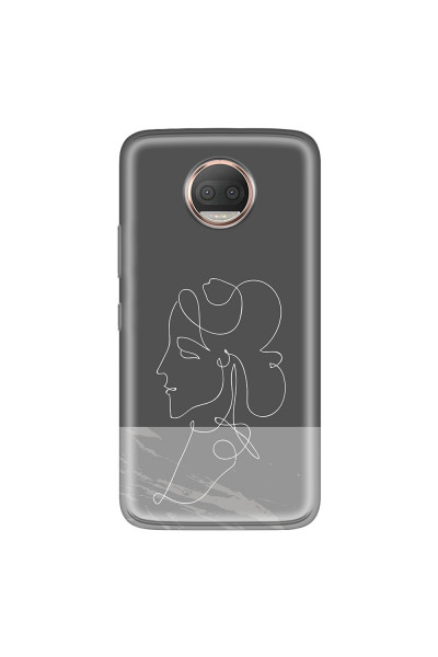 MOTOROLA by LENOVO - Moto G5s Plus - Soft Clear Case - Miss Marble