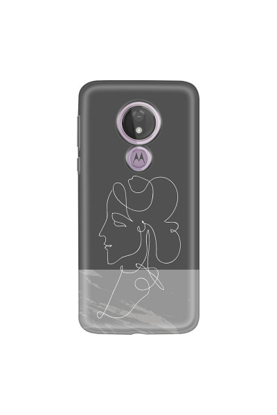 MOTOROLA by LENOVO - Moto G7 Power - Soft Clear Case - Miss Marble