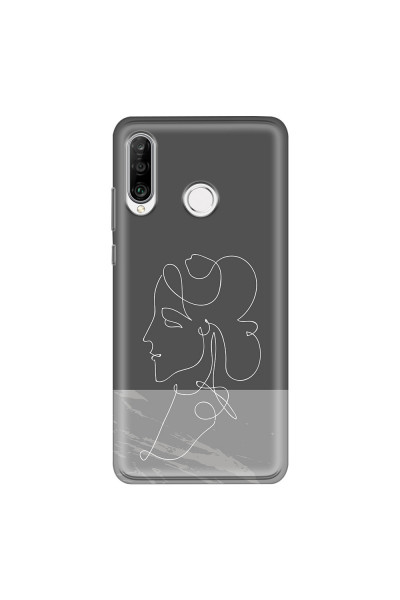 HUAWEI - P30 Lite - Soft Clear Case - Miss Marble
