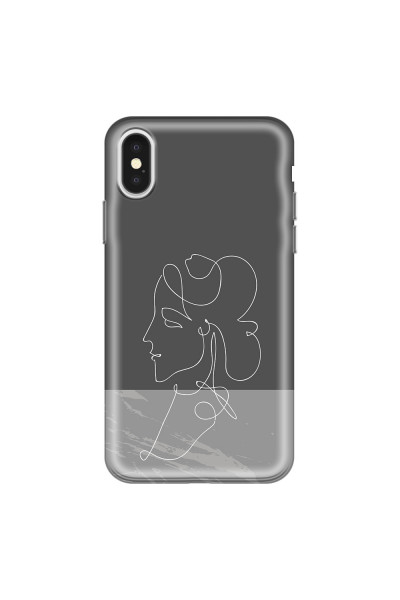 APPLE - iPhone X - Soft Clear Case - Miss Marble