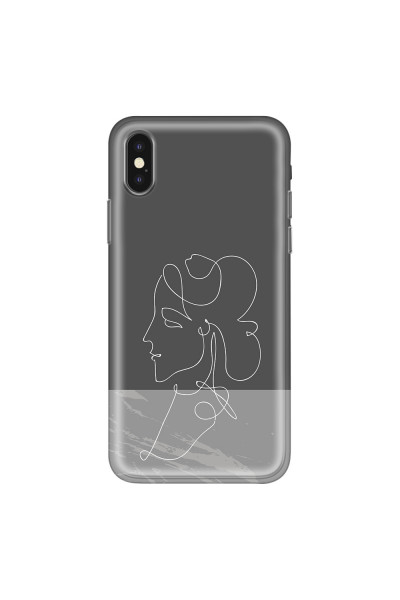 APPLE - iPhone XS Max - Soft Clear Case - Miss Marble