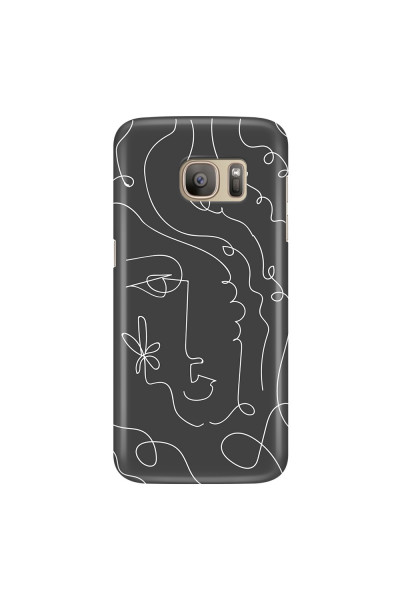 SAMSUNG - Galaxy S7 - 3D Snap Case - Dark Silhouette