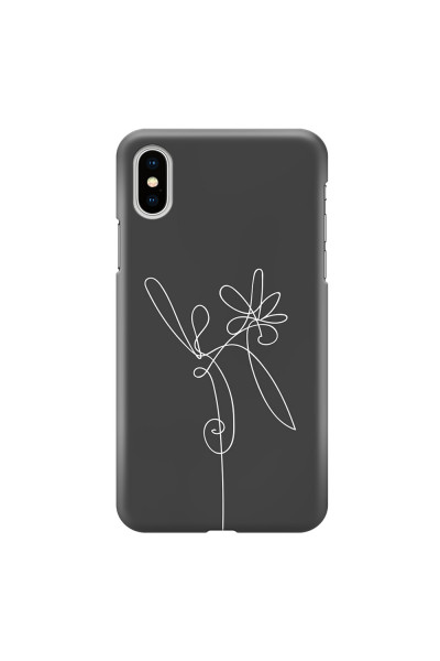 APPLE - iPhone XS - 3D Snap Case - Flower In The Dark